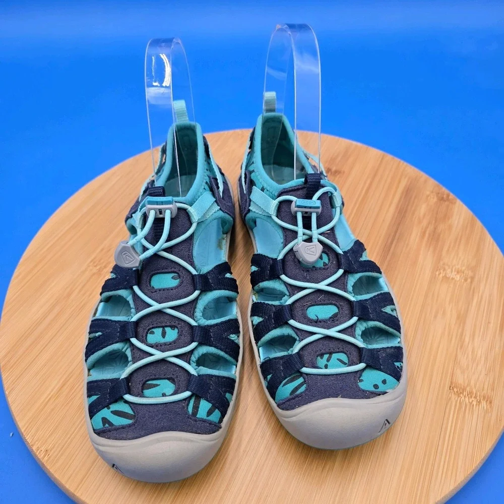 Keen Sports  Blue Sandals‎ Water Shoes Youth 3 Drawstring Fisherman  Vacation